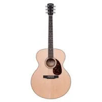 Larrivee j-03-mh-0  акустическая гитара с кейсом, джамбо, цвет натуральный