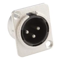 Adam hall 7838 - разъем xlr (m), 3-pin, тип d, панельный