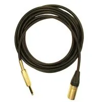 JackStereo-XLR3F (black) 5 метров кабель (черный) GS-PRO