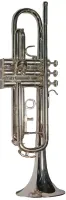 Pierre Cesar M5210MS помповая труба Bb, серия Conductor, клапаны из сплава Monel, покрытие корпуса серебро, в пластиковом кейсе. Китай