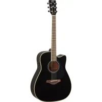 Yamaha FGC -TA BL  трансакустическая гитара, корпуса вестерн с вырезом, цвет Black