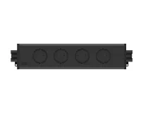 ABL 2M400412- Розеточная станция серии UDM с 4 розетками, последовательное подключение, черная