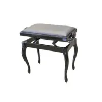 Hidrau bg200 black gloss (l28)  банкетка, черная полированная, черная кожа