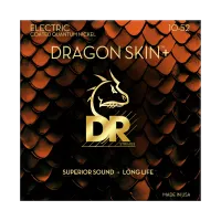 DR DEQ-10/52 - струны для электрогитары, Калибр: 10-52, Серия: DRAGON SKIN+™, Обмотка: никель, Покрытие: микротонкое
