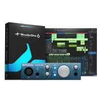 Аудиоинтерфейс USB [2777700107] Presonus [AudioBox iOne] 24бит/96кГц, XLR микрофонный вход, питание +48 В, 2x 1/4 TRS линейные выходы, 1/4" TRS Jack стерео выход на наушники, порт USB-B
