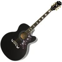 EPIPHONE EJ-200CE BLACK - Гитара электроакустическая шестиструнная