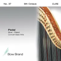 Струна D6 для арфы Bow Brand Pedal Wires Silver Plated