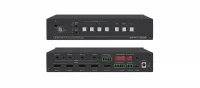Коммутатор Kramer Electronics [VS-411UHD] 4х1 HDMI и аналогового аудио с автоматическим переключением; коммутация по наличию сигнала, поддержка 4K60 4:2:0, Step-In, эмбеддирование/деэмбеддирование аудио