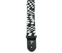 Perri's LPCP-2017 - Ремень для гитары, Серия: Polyester, Материал: полиэстер, Рисунок: чёрная/белая клетки, Ширина ремня: 5 см, Длина: 99 - 147 см