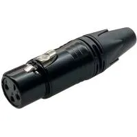 SL Audio XLR-F K3PB-2 - Разъем XLR 3pin "мама", черный, кабельный, шт