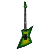 Solar Guitars E1.6FRLB  электрогитара, HH, Floyd Rose, цвет зеленый берст, чехол в комплекте