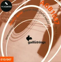 GALLI STRINGS AGB1047 - струны для акустической гитары, Extra Light, размер 10-47