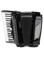JH2017-BLACK Аккордеон 37/96/7/2, черный, с футляром, Aurus