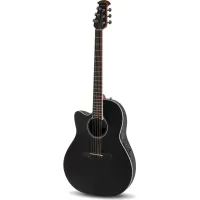 OVATION CS24L-5G Celebrity Standard Mid Cutaway Black леворукая электроакустическая гитара (Китай)