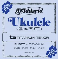 EJ87T Titanium Комплект струн для укулеле тенор, D'Addario