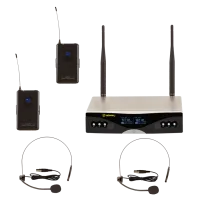 Radiowave UHS-402B радиосистема с 2 черными головными микрофонами