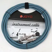 JOYO CM-12 Cable Blue инструментальный кабель, 4,5 м, TS-угловой TS 6,3 мм