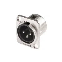 Sommer Cable HI-X3DM- Панельный разъем XLR 3-pin (вилка) с фланцем типа D