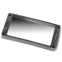 SCHALLER Pickup-Frames (арт.17020614) - рамка звукоснимателя, металл, закругленная, полированная, отделка: рутений(серый металл), размеры 89,5x45x12,8 мм, Винты и пружины включены. (Старый артикул: 199ru)