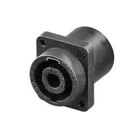 Neutrik NLJ2MD-V- Панельный разъем комбинированный SPEAKON 2-pin (вилка) / Jack 6,3 мм (розетка) с фланцем типа D и системой блокировки
