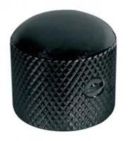 GEWA 556.122 ручка для регуляторов электрогитары, металлическая, скругленная головка, с винтом под масивную ось потенциометра, черная, Partsland