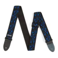 Dunlop d3811bl classic flambe blue  гитарный ремень
