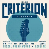 LA BELLA C200R CRITERION REGULAR 10-46 струны для электрогитары, обмотка никелированная сталь
