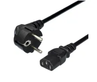 00-00024055 Кабель питания евровилка CEE 7/7-C13 (f) 1.2м ПВХ, 0.75мм, черный, GoPower