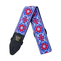 Ernie Ball 4107 Morning Blossom Jacquard гитарный ремень, полипропилен, кожаные нашивки