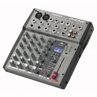 Phonic AM 220P Микшерный пульт 6-ти канальный, USB плеер (MP3 и WAV) (8 шт)