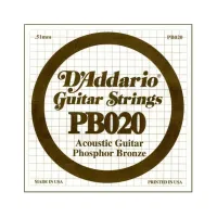 D'ADDARIO PB020 - Струна одиночная для акустической гитары