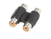 Adam hall 7552 - адаптер 2 х rca mono (f) - 2 х rca mono (f), черный