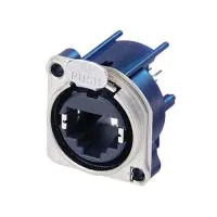 Neutrik NE8FBV Разъем RJ45 панельный, гнездо, вертик. установка в ПП, тип-B