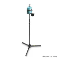 Gravity ms 4321 dis 01 b - микрофонная стойка ms 4321 с универсальным держателем для дезинфицирующих средств, цвет черный, высота 1030-1690 мм