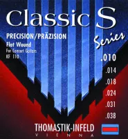 Acoustic guitar string set Thomastik KF110 - Струны для акустической гитары с обмоткой нержавеющей сталью и никелем по стальной основе, стальная ми.