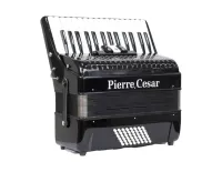 PCA3048B BKP Аккордеон, 48 басов, 30 клавиш в правой руке, 3 регистра, цвет черный перламутр, Pierre Cesar