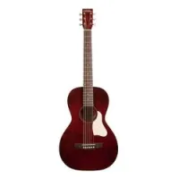 Art & lutherie roadhouse tennessee red a/ e  электроакустическая гитара parlor, цвет красный