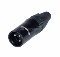 Anzhee XLR-M Black - 3 – х контактный кабельный разъем типа XLR "папа"