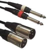 ADJ AC-2XM-2J6M/1,5 Шнур переходник 2хXLRM - 2 JACK6M, длина 1,5 метра
