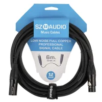 SZ-Audio XLRm - XLRf 6m Black - Кабели микрофонные