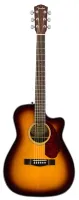 FENDER CC-140SCE SB WC электроакустическая гитара, топ - массив ели, цвет санберст, с кейсом