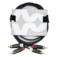 AVCLINK CABLE-900/0.5 black Кабель аудио 2xRCA - 2xRCA 0.5 м.