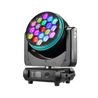 Wash Zoom 800
                    Прожектор Wash Zoom 800
Вращающаяся голова Wash. Источник света 19 по 40 Вт светодиодов RGBW и управляемая, светодиодная, кольцевая подсветка. Zoom: линейный от 7° до 50°. Бесконечное вращение фронтальной линзы, эффект B-