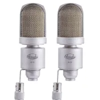 МК-105 (стереопара, никель, в деревянном футляре) микрофоны Октава