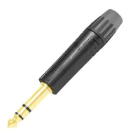 Seetronic MP3X-BG Кабельный разъём Jack стерео чёрный, позолоченные контакты