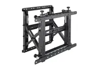 Настенное крепление для видеостен Wize Pro [VW55GX] с выдвижным механизмом,тех-гия push in-pop out,для 45"-55",Max VESA 600x400 мм,до 60 кг,расстояние от стены 120-325 мм,портрет. и ландшафт.установка,верт./горизонт.выравнивание,черн.- обновленная версия