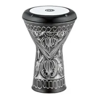 Meinl he-2018  думбек 6" х 12", алюминий, цвет черный с гравировкой