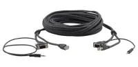 Кабель kramer c-gmac/gmac-3, micro, vga (вилка) + аудио + rj-45 на vga (вилка) + аудио + rj-45, 0,9м.