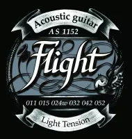 Flight AS1152 Super Light (6 шт) Струны для акустической гитары 