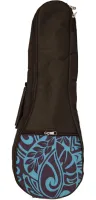 KALA UB-BL KALA SOPRANO PADDED UKULELE BAG, BLUE PATTERN Чехол для укулеле сопрано, голубой узор
